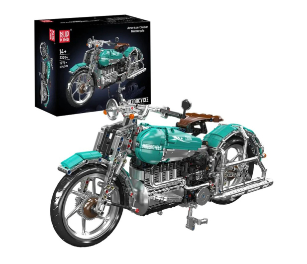 Mould King Klocki konstrukcyjne Amerykański Motocykl Typu Cruiser 1971 - 1551575 - zdjęcie